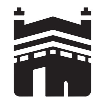 black kaaba icon clip art preview