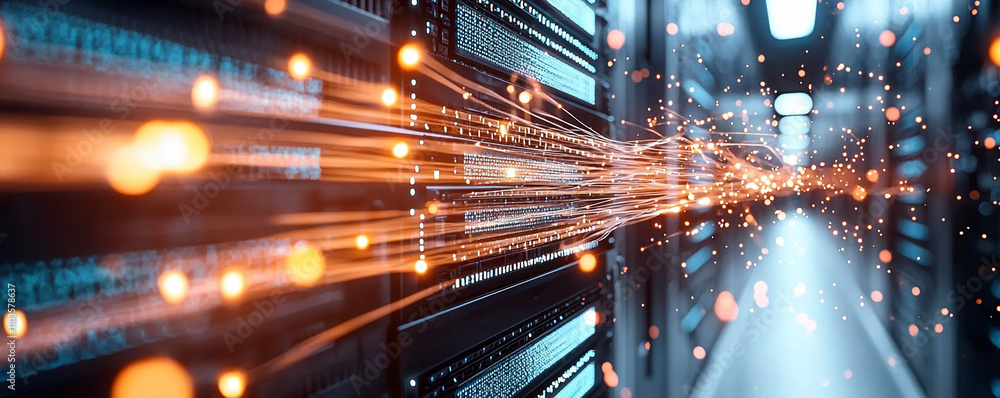 Poster ai-generated innovations transforming data center environments high-tech facilities visual content f