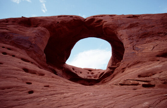 Monument Valley and the red rocks with holes