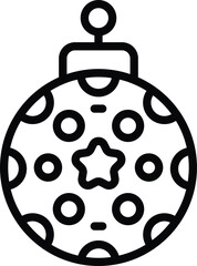  A disco ball adds sparkle to Christmas parties.