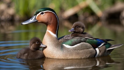 duck in water