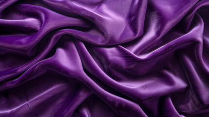 Obraz premium Purple velvet fabric texture used as a background, with empty space for text on a soft, smooth textile.