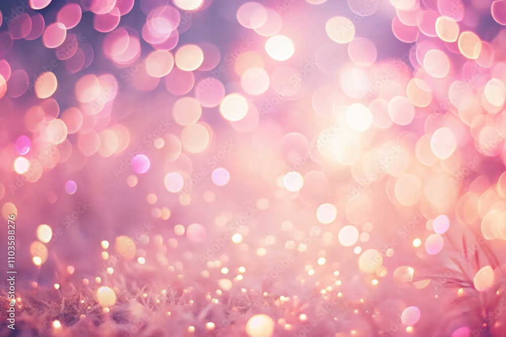 Poster ethereal pink light leaks creating a dreamy atmosphere with ample copy space for creative design in 