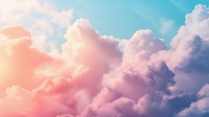 Soft Pastel Clouds at Sunset