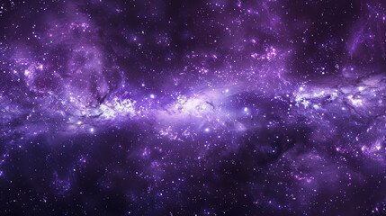 Obraz premium Purple Galaxy View with Cosmic Wonder and Stars