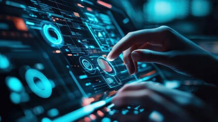 Futuristic User Interface Interaction with Technology