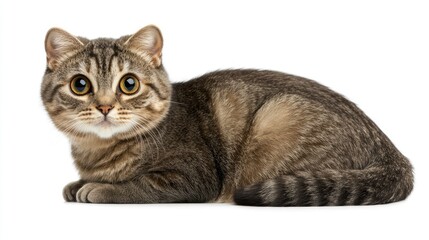 Obraz premium Charming Scottish Fold Cat with Striking Eyes