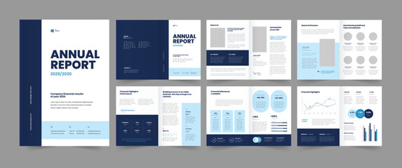  Annual Report and Report Brochure Template 