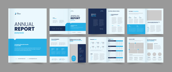 Business Annual Report Layout And Annual Report Template