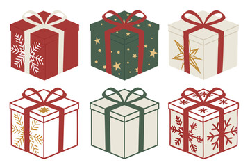 Sparkling Holiday Gift Boxes with Glitter