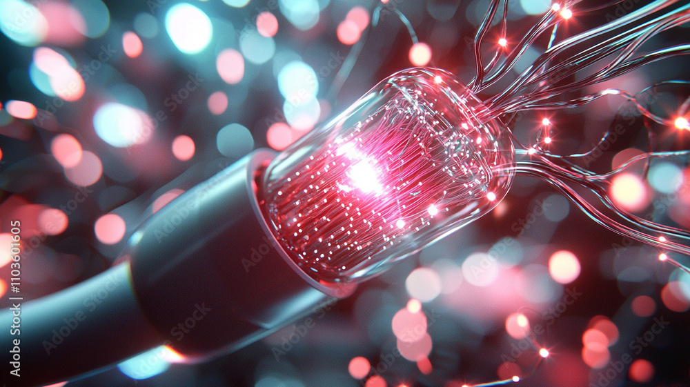 Poster dynamic exploration of ai-generated technology illuminating the future of connectivity in a digital 