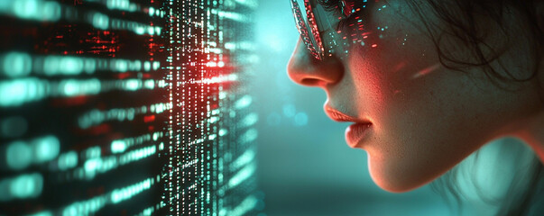 Ai-generated visual art event digital realm abstract concept futuristic environment close-up perspective for seo impact