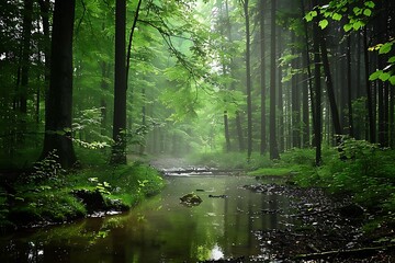 Fototapeta premium morning in the forest