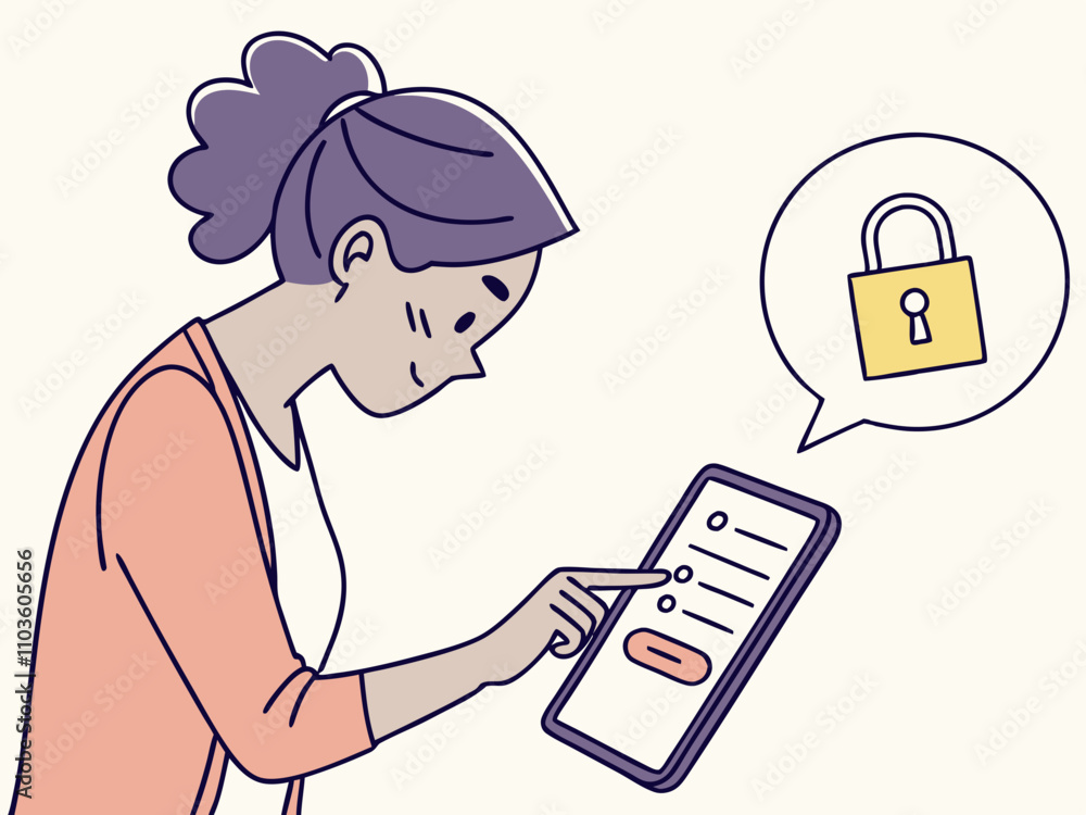 Aufkleber cartoon business people working together on computers and laptops. entering password for data securi
