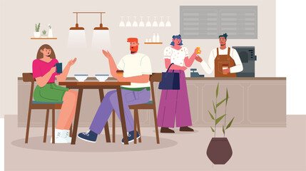 Restaurant Concept Illustration