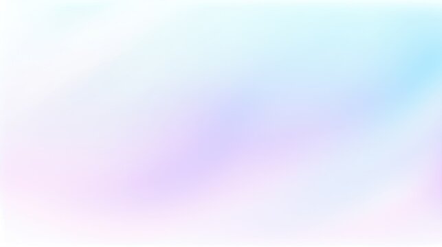 Blue and violet holographic gradient iridescent gradient on light background. Pastel soft pearlescent pattern in aesthetic style.