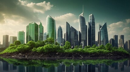 Obraz premium green_business_esg_management_tool_to_save