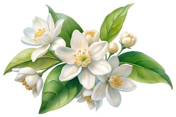 lily of the valley isolated on white