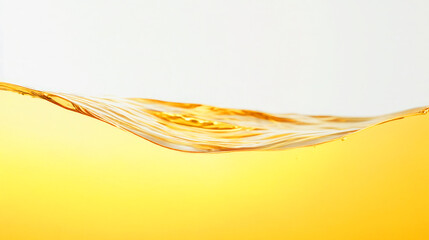 Abstract landscape texture and level of golden water on white background.