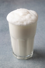 Turkish Drink Ayran or Kefir Buttermilk made with yogurt.