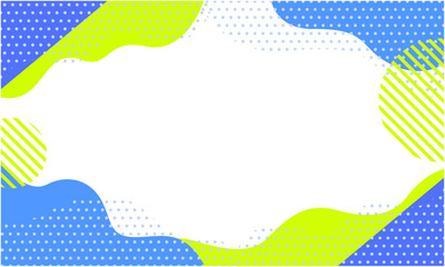 ポップな幾何学模様の背景素材 18 黄緑 紫