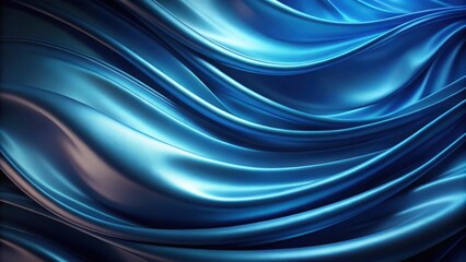 Fototapeta premium Abstract blue cloth folds design on a digital background, fabric, drapery, texture, luxurious, elegant, fashion, artistic