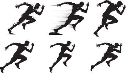 Running man silhouette