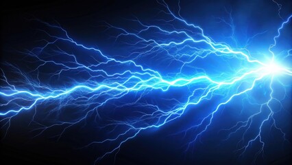 Fototapeta premium Blue electric current lightning on background, blue, electric, current, lightning,background, energy, power, electricity