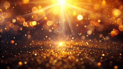 Obraz premium Blur glow overlay with bokeh rays and sunlight beam glare