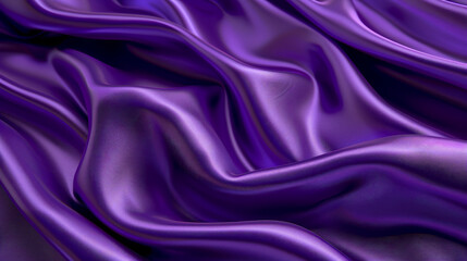Obraz premium Sophisticated Purple Silk with Smooth, Rich Folds