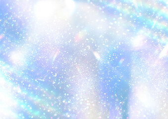 キラキラと輝くラメとグリッターのプリズムライト背景