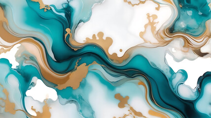 Explore of fluid art with this exquisite alcohol ink colorful painting showcasing soft marble textures and gradient abstract background.