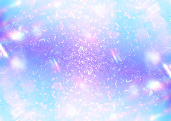 キラキラと輝くラメとグリッターのプリズムライト背景