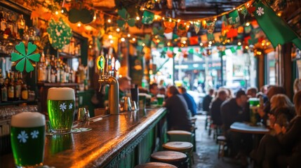 Vibrant St. Patrick's Day Celebration Bar