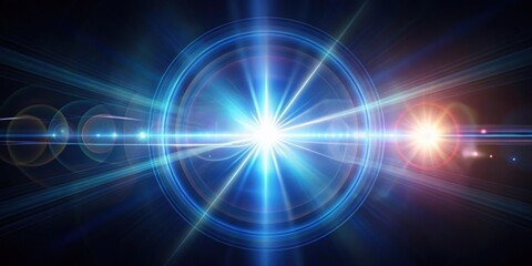 Abstract lens flare effect created by a flashlight shining directly at the camera, light, flare, abstract, lens