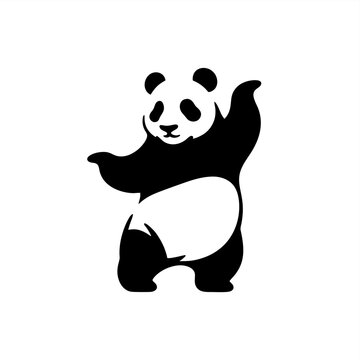 cute panda bear dancing happy fun