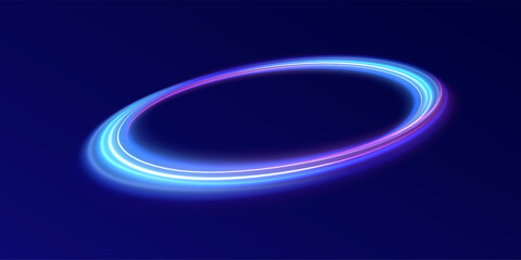 Light cool whirlwind. Vector sparkle, png, effect, wave,neon,line. Abstract circle, white color glowing lines background. Curve white line light effect. 
