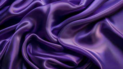 Fototapeta premium Rich Purple Silk with Smooth, Elegant Folds