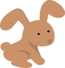 Brown Bunny with Cute Expression