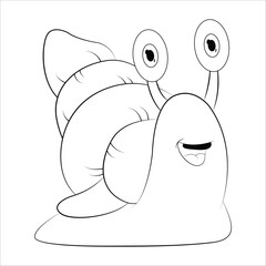 Snail Silhouette Vector Cute snail Silhouette art