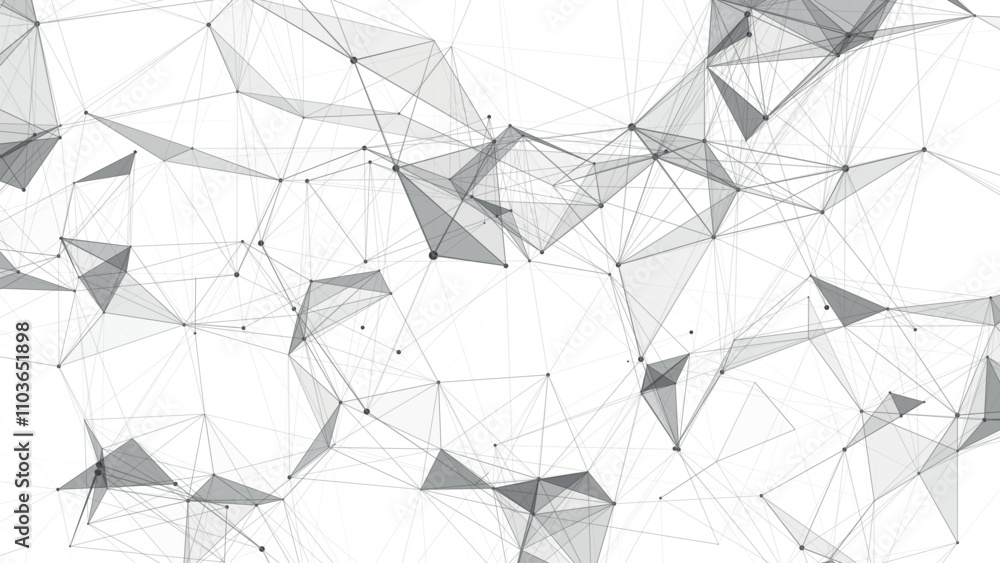 Aufkleber network connection structure. vector digital background with dots and lines. big data visualization.