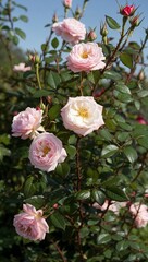 Rose Popular flowering shrub known for its fragrant blooms and thorny stems