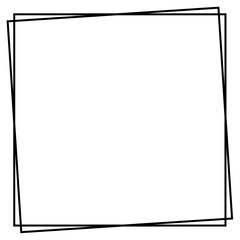 Black decorative square frame