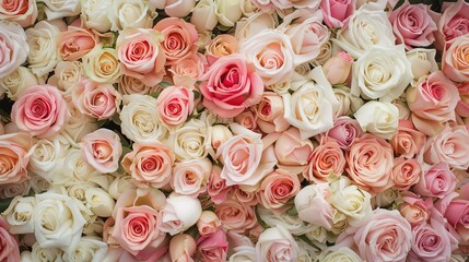 Pink Rose Border Background - a delicate and elegant visual. The pink roses create a charming frame, adding a romantic and sophisticated touch to the design.