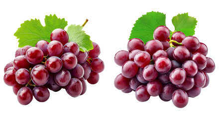 Fototapeta premium Fresh Grapes Isolated on Transparent Background