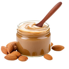 nut butter isolated on white