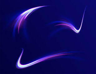 Neon stripes in the form of drill, turns and swirl. Iight background, speed, wavy, swirl,curve,speedy,vector. Abstract background rotational border lines.