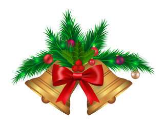 christmas tree with red bow