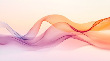 minimalist book cover soft waves warm colors icon flat light bright modern design pastel background