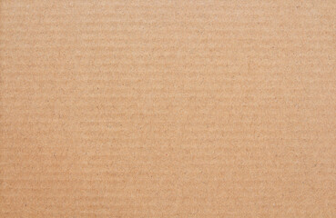 Cardboard sheet texture background, detail of recycle brown paper box pattern.